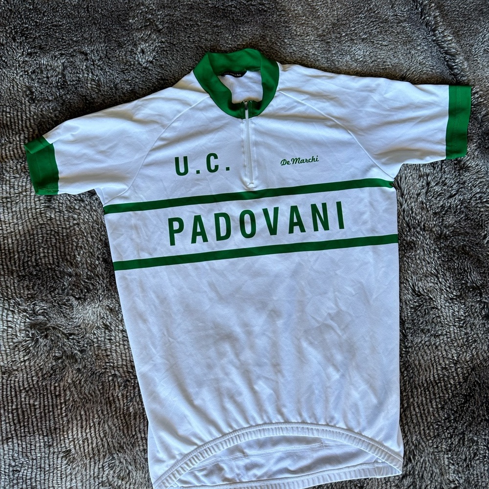White and Green Vintage Cycling Jerseys